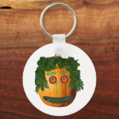 Entschnitt Pumpkin Face Schlüsselanhänger (Vorderseite)