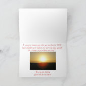 Entschuldige das verlass karte (Innenseite)