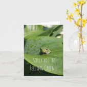 Entschuldige, dass du grün bist... Gute Karte.. Karte (Gelbe Blume)