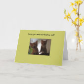 Entschuldige, dass du nicht gut Gefühl bist Karte (Gelbe Blume)