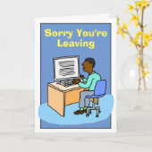 Entschuldige, dass du Schwarze Verlasse. Karte (Gelbe Blume)