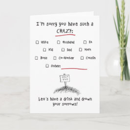 Entschuldige, dass du so einen CRAZY...Karo One ha Karte