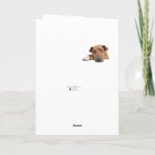 Entschuldige, dass du traurigen Hundeflover verlas Karte (Rückseite)