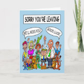 Entschuldige, dass du Verlasse Karte (Vorderseite)