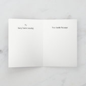 Entschuldige, dass du Weiße Männchen Verlasst. Karte (Innenseite)