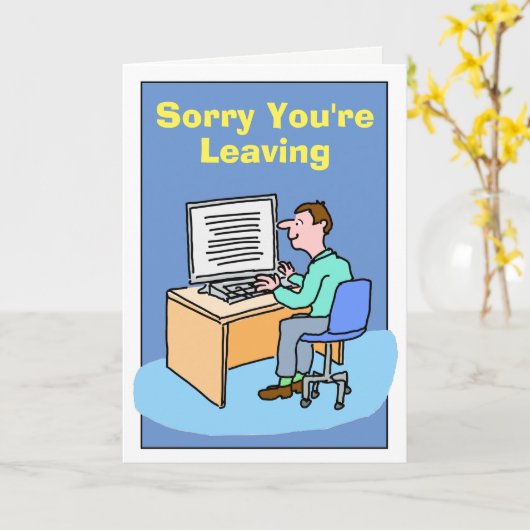 Entschuldige, dass du Weiße Männchen Verlasst. Karte (Gelbe Blume)