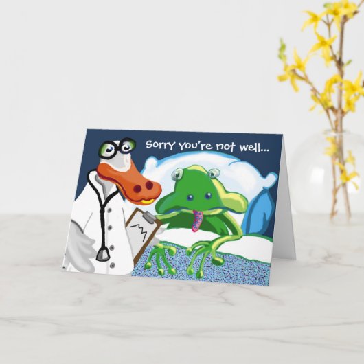 Entschuldige, dass es dir nicht gut geht... karte (Gelbe Blume)