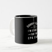 Entschuldige, dass ich das Geschenk der CPA-Prüfun Zweifarbige Tasse (Vorderseite Links)