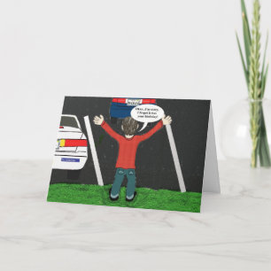 Entschuldige, dass ich deine Geburtstagskarte verg Karte