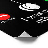 Entschuldige, dass ich deinen Anruf verpasst habe, Poster (Ecke)