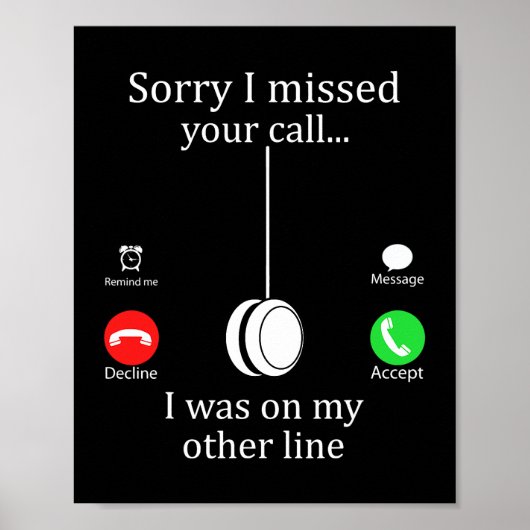 Entschuldige, dass ich deinen Anruf verpasst habe, Poster (Vorne)