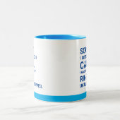 Entschuldige, dass ich deinen Anruf verpasst habe. Zweifarbige Tasse (Mittel)