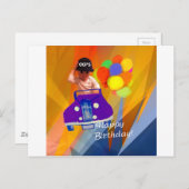 Entschuldige, dass ich deinen Geburtstag vergessen Postkarte (Vorne/Hinten)