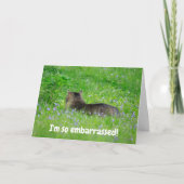 Entschuldige, dass ich deinen Geburtstag vermisst Karte (Vorderseite)