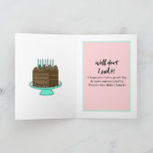 Entschuldige, dass ich deinen Geburtstagslustigen  Karte (Innenseite)