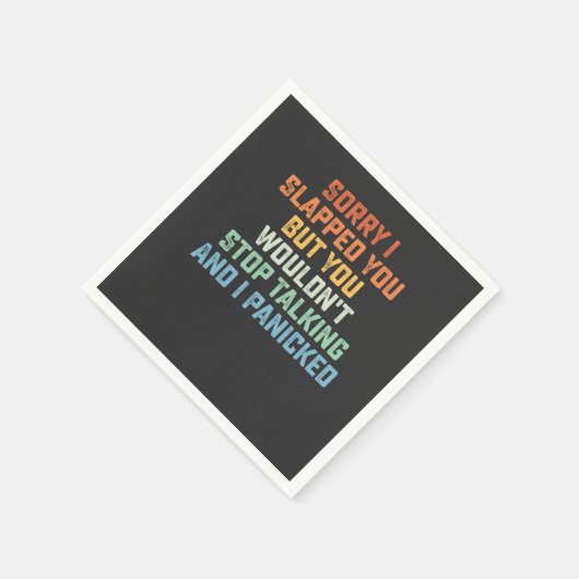 Entschuldige, dass ich dich geklopft habe, aber du serviette (Ecke)