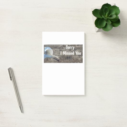 Entschuldige, dass ich dich vermisst habe post-it klebezettel (Büro)