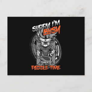 Entschuldige, dass ich die Paddelzeit verspätet ha Postkarte