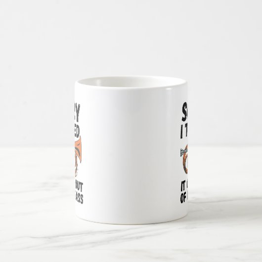 Entschuldige, dass ich es aus meiner Brasse geworf Kaffeetasse (Mittel)