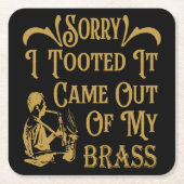 Entschuldige, dass ich es aus meiner Brasse, Sacho Rechteckiger Pappuntersetzer (Vorderseite)