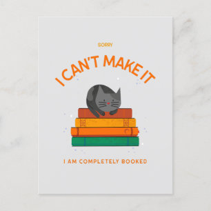 Entschuldige, dass ich es nicht schaffe, dass ich  postkarte