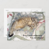 Entschuldige, dass ich in letzter Zeit nicht gesch Postkarte (Vorne/Hinten)