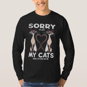 Entschuldige, dass ich meine Katzen verspätet auf T-Shirt