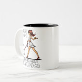 Entschuldige, dass ich meinen Alpaca Llama nicht l Zweifarbige Tasse (Vorderseite Links)