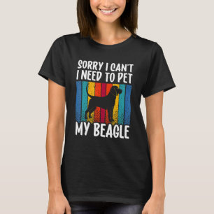 Entschuldige, dass ich meinen Beagle Welpenhund ni T-Shirt