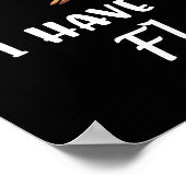 Entschuldige, dass ich meinen Flamingo-Vogel nicht Poster (Ecke)