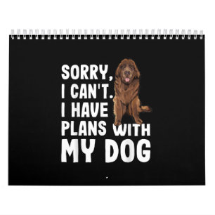 Entschuldige, dass ich mit meinem Neufundland-Hund Kalender