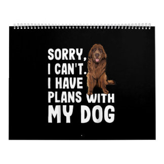 Entschuldige, dass ich mit meinem Neufundland-Hund Kalender