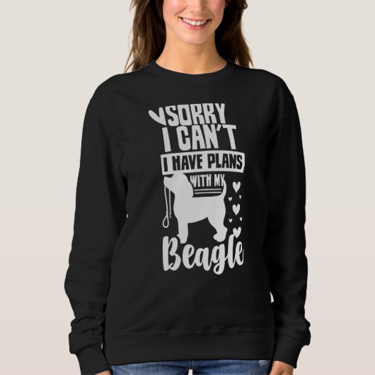 Entschuldige, dass ich mit meinen Beagle-Beagles k Sweatshirt (Vorderseite)