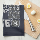 Entschuldige, dass ich nicht Gemein war, deine Tas Geschirrtuch (Viertel Falte)