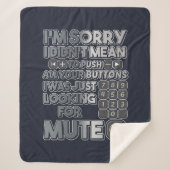 Entschuldige, dass ich nicht Gemein war, deine Tas Sherpadecke (Vorderseite)