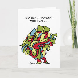 Entschuldige, dass ich nicht geschrieben habe karte