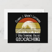 Entschuldige, dass ich nicht über Geocaching nachd Postkarte (Vorne/Hinten)