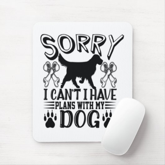 Entschuldige, dass ich Pläne mit meinem Dozent hab Mousepad (Mit Mouse)