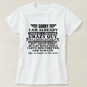 Entschuldige, dass ich schon von einem frechen ver T-Shirt