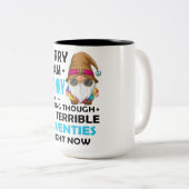 Entschuldige, dass ich seltsam bin, dass ich durch zweifarbige tasse (VorderseiteRechts)