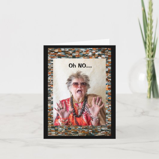 Entschuldige, dass ich so spät bin karte (Vorderseite)