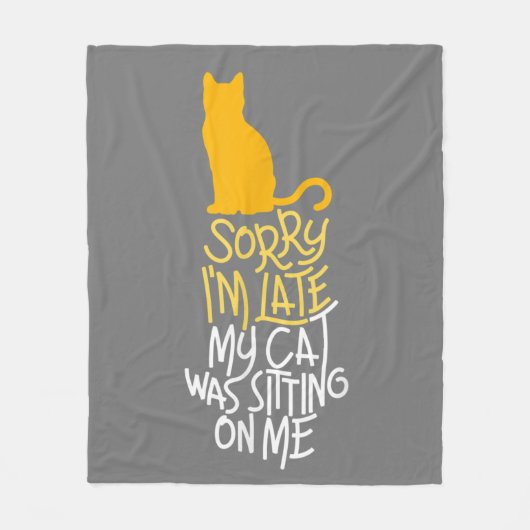 Entschuldige, dass ich spät dran bin fleecedecke (Vorderseite)