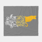 Entschuldige, dass ich spät dran bin fleecedecke (Vorderseite (Horizontal))