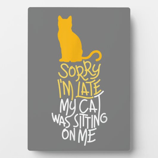 Entschuldige, dass ich spät dran bin fotoplatte (Vorderseite)