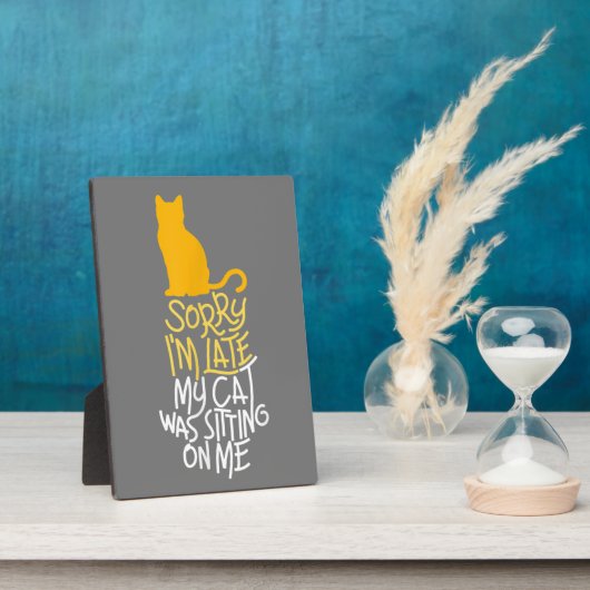 Entschuldige, dass ich spät dran bin fotoplatte (Seite)