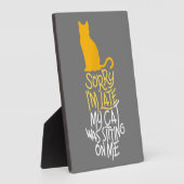 Entschuldige, dass ich spät dran bin fotoplatte (Seite)