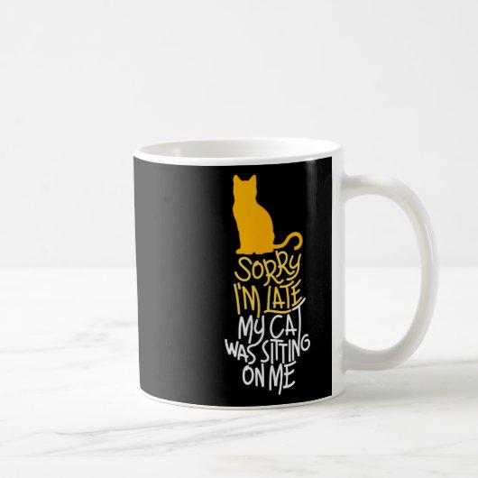 Entschuldige, dass ich spät dran bin kaffeetasse (Rechts)