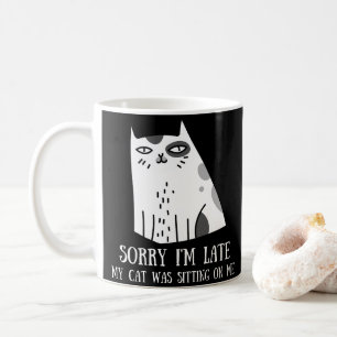 Entschuldige, dass ich spät dran bin kaffeetasse