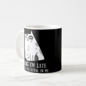 Entschuldige, dass ich spät dran bin kaffeetasse (Vorderseite Links)
