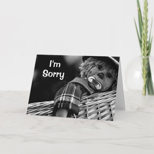 Entschuldige, dass ich traurig bin, bitte verzeihe karte (Vorderseite)